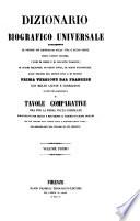Dizionario biografico universale contenente le notizie più importanti sulla vita e sulle opere degli uomini celebri, i nomi di regie e di illustri famiglie, di scismi religiosi , di parti civili, di sette filosofiche dall'origine del mondo fino a' dì nostri