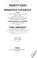 Dizionario biografico universale, contenente le notizie più importanti sulla vita e sulle opere degli uomini celebri ... Prima versione dal francese con molte giunte e correzioni, etc. [An abridgment by Felice Scifoni of the Biographic Universalle eincienne et moderne.]