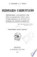 Dizionario Carducciano