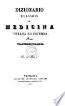 Dizionario classico di medicina interna ed esterna