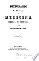 Dizionario classico di medicina interna ed esterna