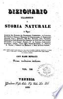 Dizionario classico di storia naturale