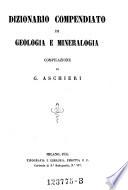 Dizionario compendiato di geologia e mineralogia