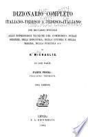 Dizionario completo italiano-tedesco e tedesco-italiano ...
