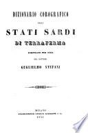 Dizionario corografico degli Stati Sardi di Terraferma