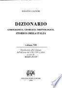 Dizionario corografico, georgico, orittologico, storico della Italia