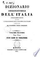 Dizionario corografico-universale dell'Italia sistematicamente suddiviso secondo l'attuale partizione politica d'ogni singolo Stato italiano