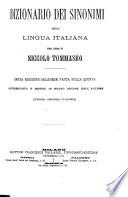 Dizionario dei sinonimi della lingua italiana