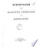 Dizionario del dialetto veneziano di Giuseppe Boerio