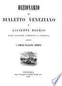 Dizionario del dialetto veneziano