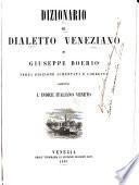 Dizionario del dialetto veneziano