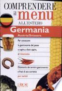 Dizionario del menu per i turisti. Germania