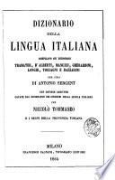 Dizionario della lingua italiana compilato sui dizionarii Tramater, D'Alberti ... per cura di Antonio Sergent