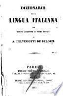 Dizionario della lingua italiana con molte aggiunte e nomi tecnici