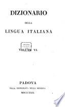 Dizionario della lingua italiana ...