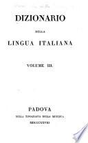 Dizionario della lingua italiana ...