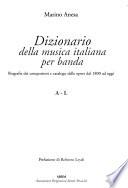 Dizionario della musica italiana per banda: A-L