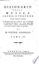 Dizionario della musica sacra e profana che contiene lex spiegazione delle voci ...