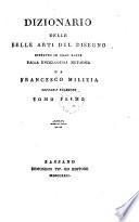 Dizionario delle belle arti del disegno