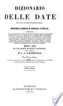Dizionario delle date, dei fatti, luoghi ed uomini storici, o