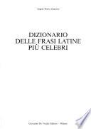 Dizionario delle frasi latine più celebri