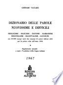 Dizionario delle parole nuovissime e difficili