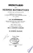 Dizionario delle scienze matematiche pure ed applicate