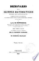 Dizionario delle scienze matematiche pure ed applicate