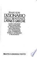Dizionario delle sentenze latine e greche