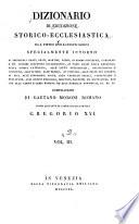 Dizionario di erudizione storico-ecclesiastica da S. Pietro sino ai nostri giorni ...