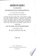 Dizionario di erudizione storico-ecclesiastica