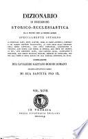 Dizionario di erudizione storico-ecclesiastica