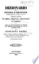 Dizionario di Fisica e Chimica applicata alle Arti secondo le dottrine di Libes, Chaptal, Berthollet, e Parkes