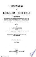Dizionario di geografia universale ...