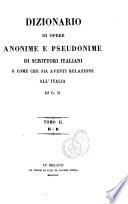Dizionario di opere anonime e pseudonime