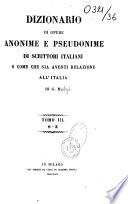 Dizionario di opere anonime e pseudonime