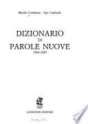 Dizionario di parole nuove, 1964-1987