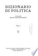 Dizionario di politica