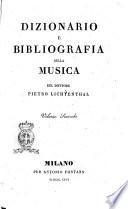 Dizionario e bibliografia della musica del dottore Pietro Lichtenthal. Volume primo -quarto!