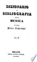 Dizionario e bibliografia della musica di Pietro Lichtenthal