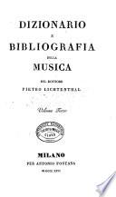 Dizionario e bibliografia della musica: Letteratura generale della musica