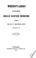 Dizionario economico delle scienze mediche