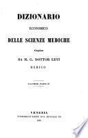Dizionario economico delle scienze mediche