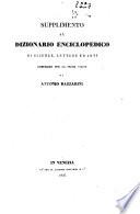 Dizionario enciclopedico delle scienze, lettere ed arti