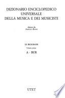 Dizionario enciclopedico universale della musica e dei musicisti: A-Bur