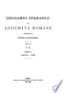 Dizionario epigrafico di antichità romane