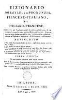 Dizionario francese-italiano ed italiano-francese
