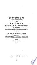 Dizionario Gallo-Italico ossia raccolta di tremila e più voci primitive italiane