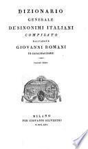 Dizionario generale de' sinonimi italiani compilato dall'abate Giovanni Romani di Casalmaggiore