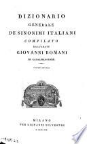 Dizionario generale de' sinonimi italiani